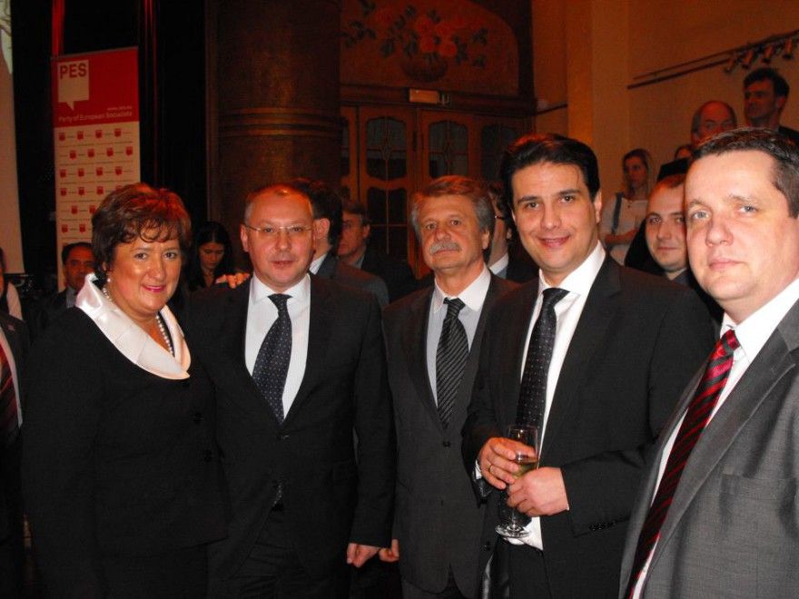 Fekete és Mesterházi az Európai Szocialisták (PES) rendezvényén - Fotó: MSZP