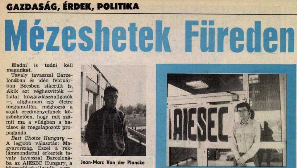 Mézeshetek. Cikk a Magyar Ifjúságban / Forrás: Arcanum.hu