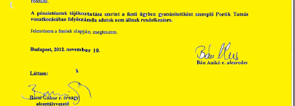 Portik-bankszámla