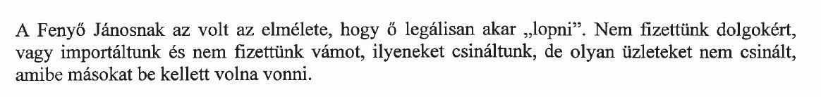 Részlet Óvári egyik vallomásából / Forrás: PS