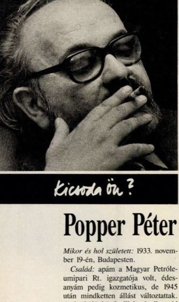 Mi is ezt kérdezzük. Kicsoda ön? / Forrás: Képes 7, 1990