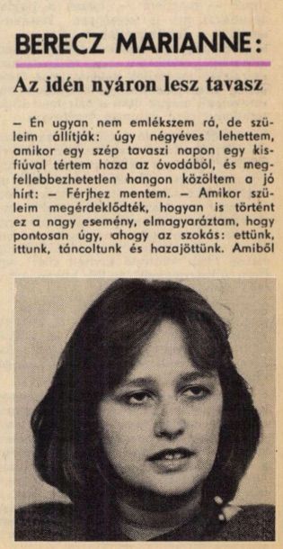 Mert mutogatni is kellett. Berecz a Világ Ifjúságában / Forrás: Arcanum.hu