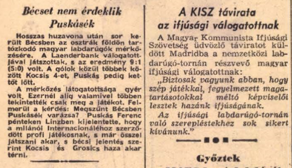 A megjelent cikk / Forrás: Arcanum.hu