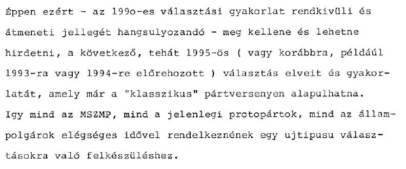 Részlet Fejti javaslatából/PS