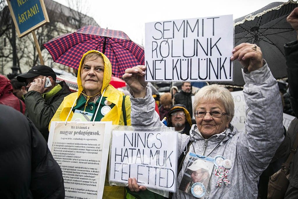 Tanítanék! - Oktatási demonstráció Budapesten Fotó: Horváth Péter Gyula