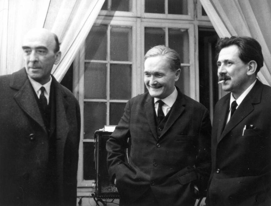 Major, Németh László író és Aczél György / Fotó: Fortepan.hu