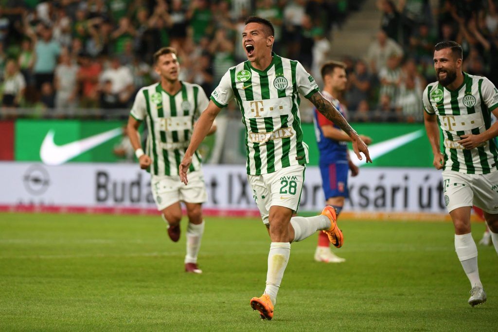 Auzqui jó játékkal és vezető góllal vétette magát észre a Fehérvár elleni rangadón. Fotó: a Ferencvárosi Torna Club hivatalos Facebook-oldala
