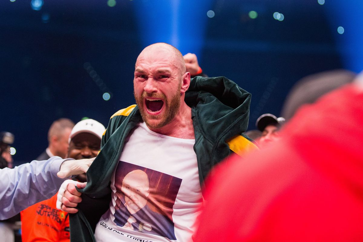 Fury a Klicskó elleni győzelem után / Fotó: MTI/EPA/Rolf Vennenbernd