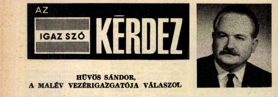 Hüvös Sándor az Igaz Szó propagandalapban / Forrás: Arcanum.hu