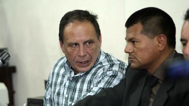 Tóásó bolíviai-horvát kettős állampolgárságú társa, Mario Tadic. EPA/MARTIN ALIPAZ