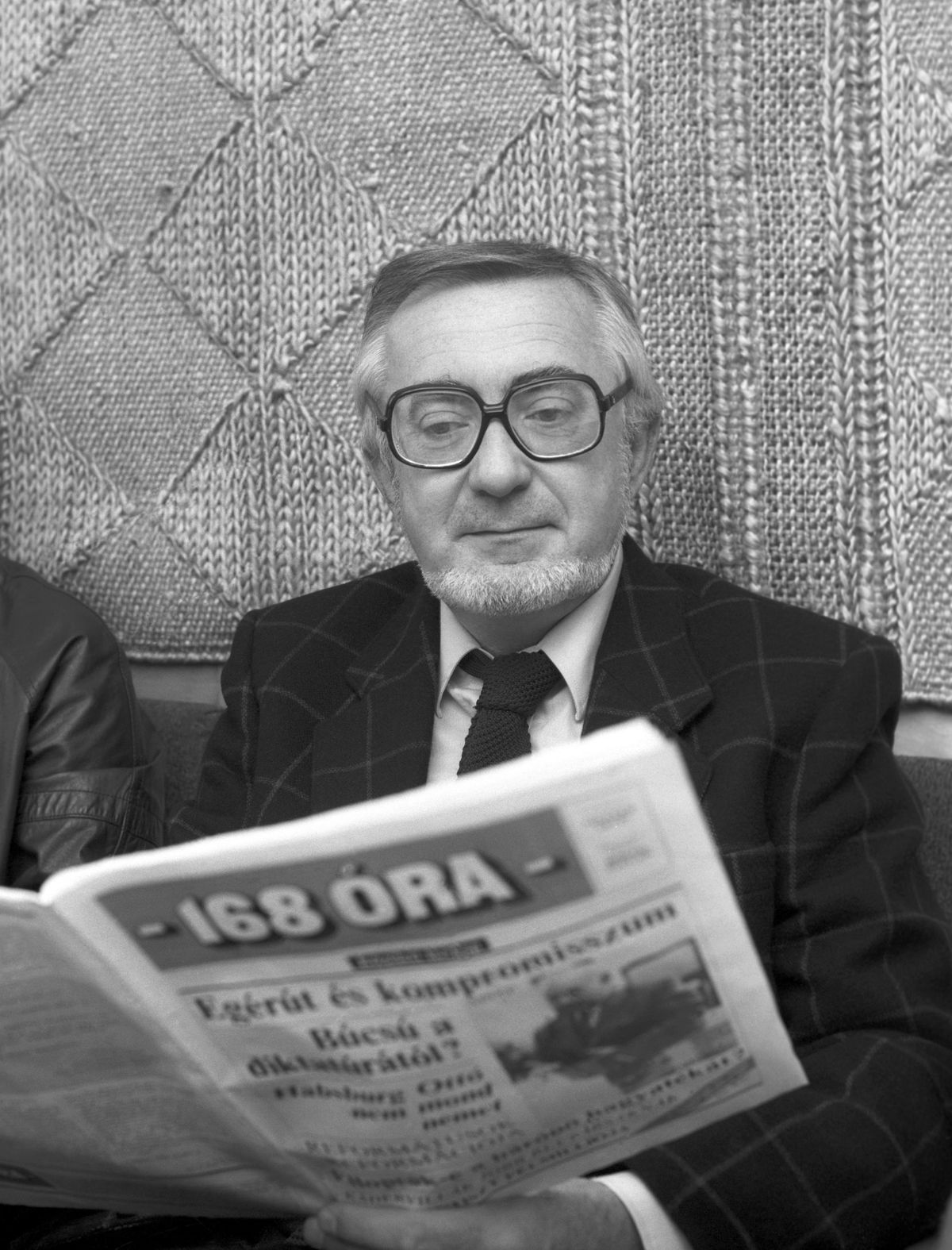 Bölcs István fõszerkesztõ-helyettes a 168 Óra címû közéleti hetilap szerkesztõi értekezletén / Fotó: MTI