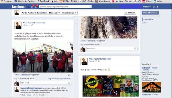 A promóciós cég közösségi oldalán adott hírt a kampányolásról. Fotó: Facebook.com