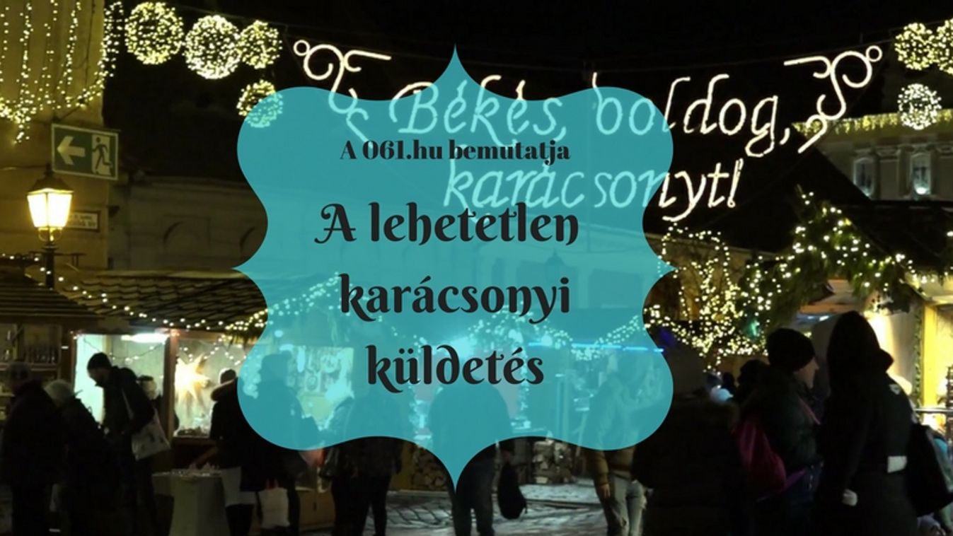 Adventi próbatétel - Vajon sikerül bevásárolnunk karácsonyra egy öt fős családnak az óbudai adventi vásárban tízezer forintból? (VIDEÓ)