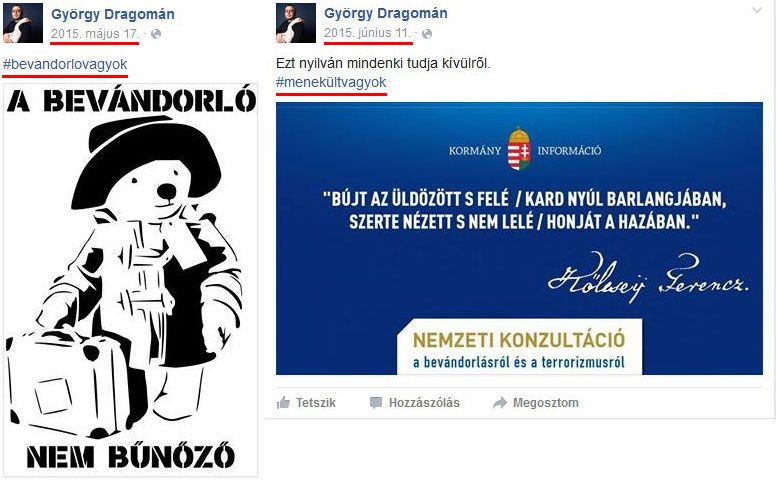 Nem könnyű a balliberális ideológusok élete: Dragomán sem mindig igazodik ki a részleteken. (képek: facebook.com/Dragomán György)