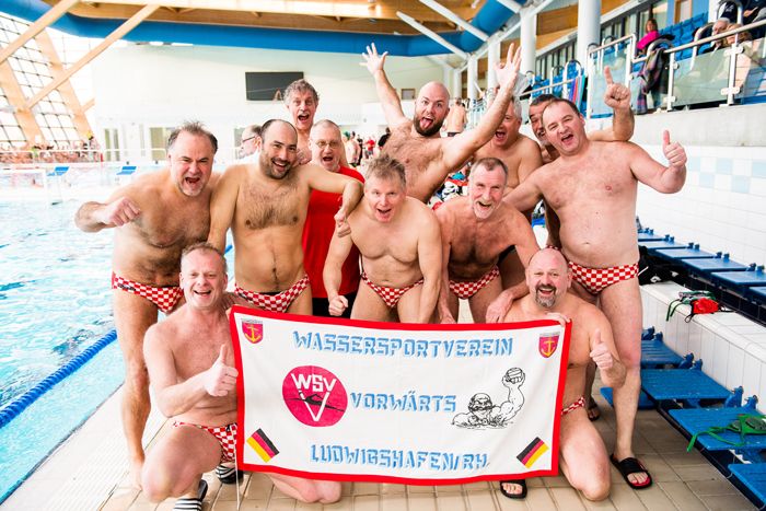 Egy német csapat a masters-versenyen /Fotó: Swimming.org