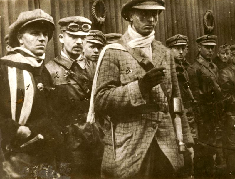 A Lenin-fiúk vezérei: 1. Cserny József, 2. Papp Sándor, 3. Radányi Kornél, 4. Nével József, 5. Natusek Szaniszló /Fotó és forrás: Wikipedia.hu