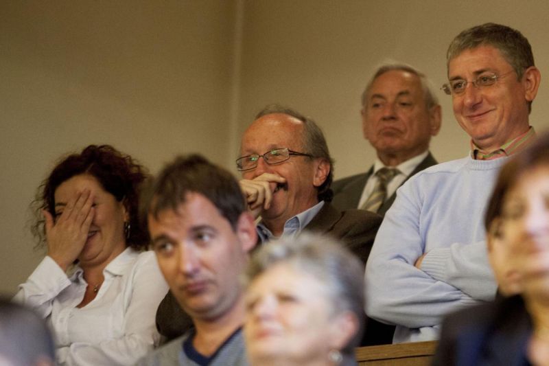 Gyurcsány és párttársai 2013. szeptember 17-én a Fővárosi Törvényszéken. Fotó: gaudinagytamas.hu