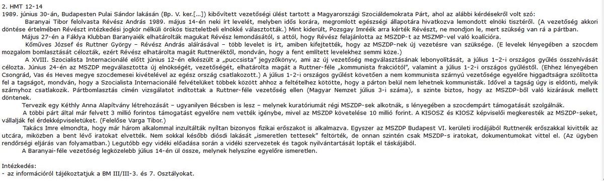 Érdekes jelentés / Forrás: Mek.oszk.hu