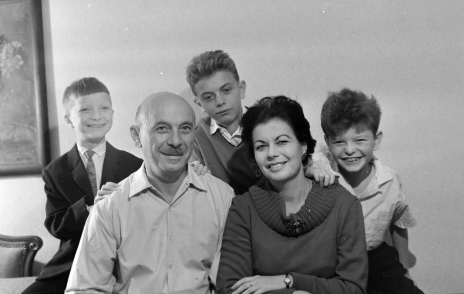 Donáth Ferenc és családja 1965-ben / Fotó: Fortepan.hu, ad.: Bojár Sándor