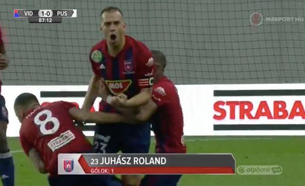 Juhász mindenki szerint Pintérnek mutogatott Felcsúton, szerinte csak a gólját ünnepelte /Fotó: M5