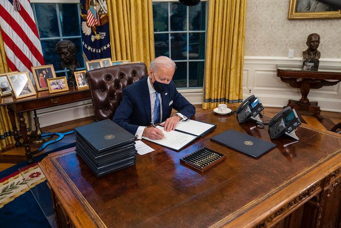 Joe Biden hamar világossá tette, mire számíthatunk tőle a jövőben. <br /> Fotó: MTI/EPA/The New York Times/Doug Mills