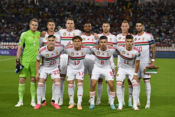 A magyar labdarúgó-válogatott az Európa-bajnoki selejtező G-csoportjában játszott Szerbia-Magyarország mérkőzés előtt a belgrádi Rajko Mitic Stadionban 2023. szeptember 7-én.<br />Fotó: MTI/Czeglédi Zsolt