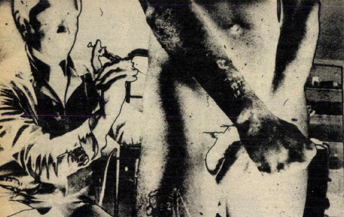 Elrettentő cikk a fiatalkorú bűnözőkről a Magyar Ifjúság című propaganda-lapban. A fotókat a titkos, tiltott, állambiztonsági és rendőrségi témák egyik szakértője, Urbán Tamás készítette / Forrás: Arcanum, Magyar Ifjúság
