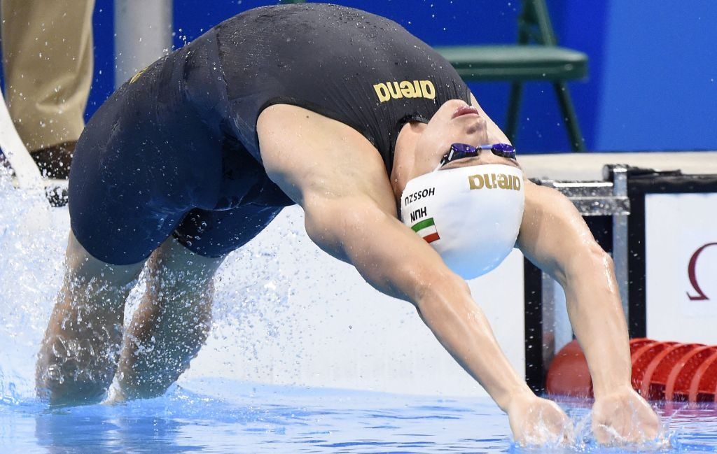 Hosszú Katinka a második idővel döntős 100 m háton (kép: MTI / Kovács Tamás)