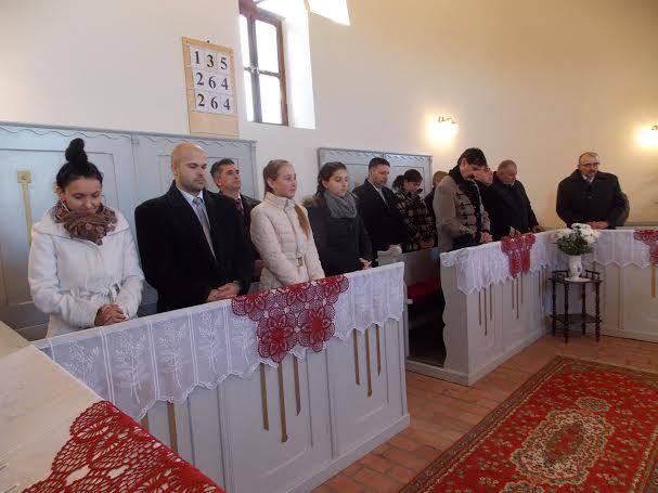 A paposi református templomban.