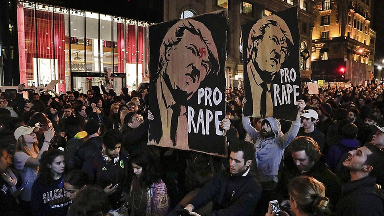Nem akarják elfogadni Trump győzelmét, tüntetnek a melegek és a fiatalok