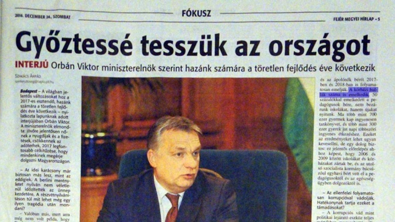 Nyomoznak a meghamisított Orbán interjú ügyében