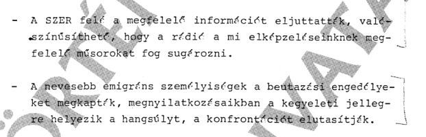 Szabad Európa Rádió? Zsebben, forrás: PS