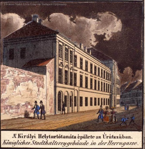 A Helytartótanács épülete az Úri utcában. Forrás: FSZEK/Budapest Gyűjtemény