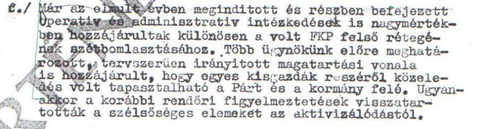 Bomlasztás: megoldva / Az ABTL iratának másolata a Hamvas Intézet archívumából