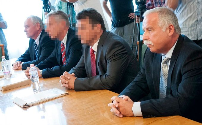 A volt titkosszolgálati vezetõk perének ítélethirdetésén a Debreceni Törvényszéken. Fotó: MTI/Czeglédi Zsolt
