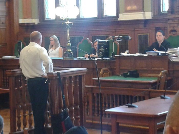 A bíróság szerint Hofmannon érződött a feszültsége, amikor vallomást tett a Prisztás-gyilkosság ügyében Fotó: PS