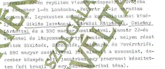 Kutasi Kovács jelentésében örökítette meg a vendégséget / Forrás: ÁBTL
