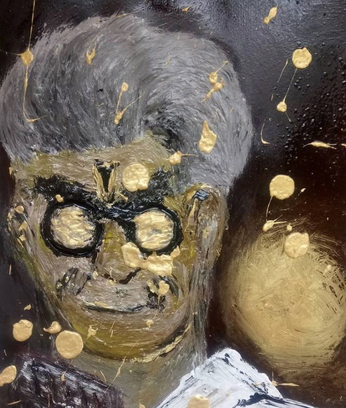 Lunc professzor – egy ukrán festő műve / Forrás: https://www.saatchiart.com