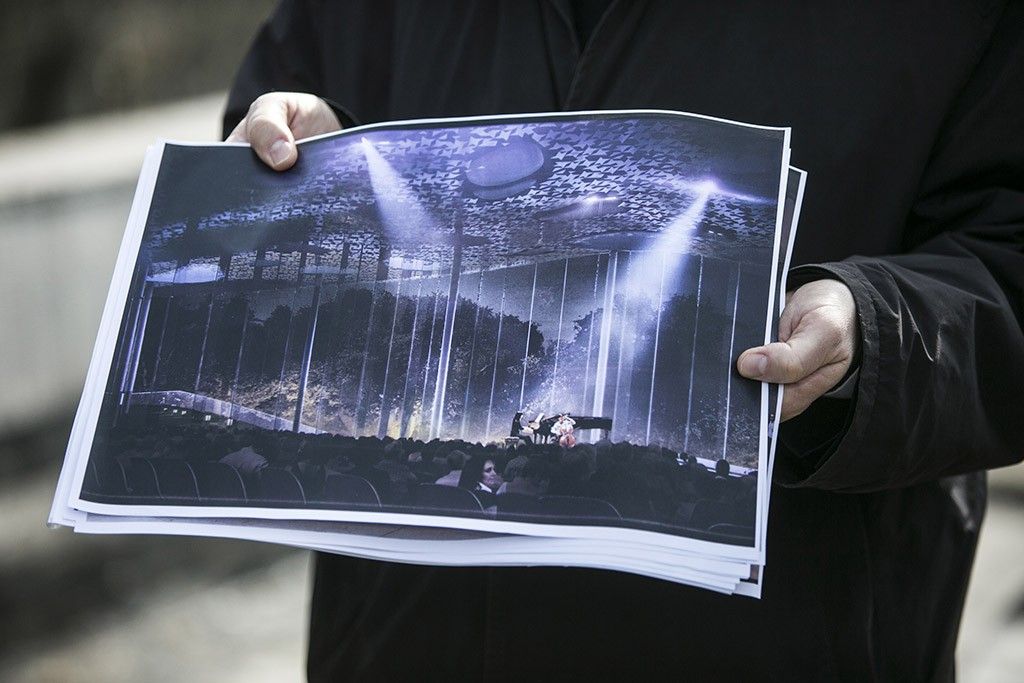 A Liget Budapest Projekt részeként hamarosan megkezdődik a Hungexpo romos épületeinek bontása, a helyén a Magyar Zene Háza épül majd fel. Fotó:Horváth Péter Gyula