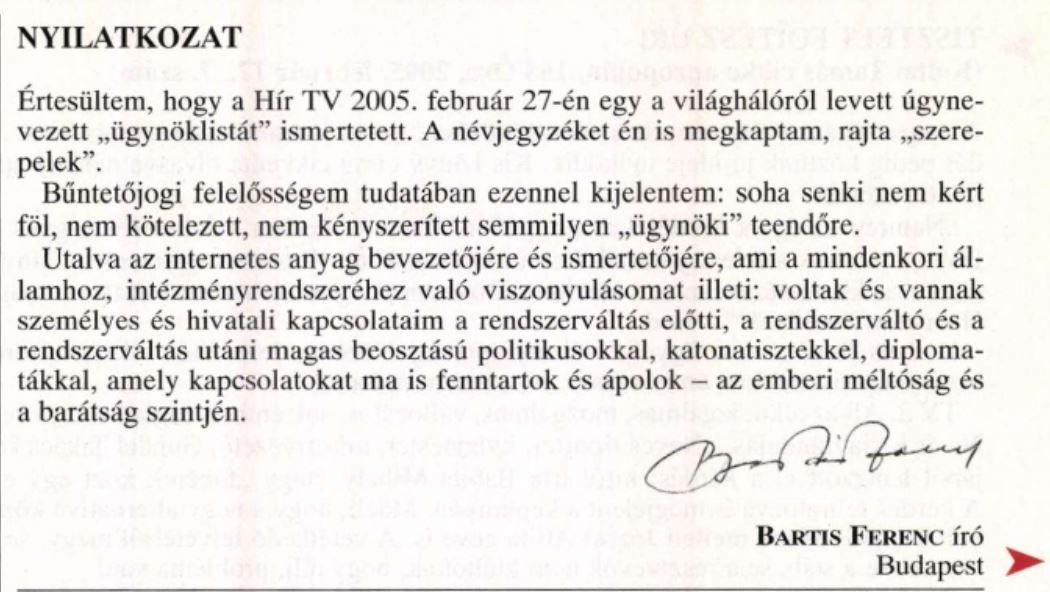 Soha senki / Forrás: 168 óra / Arcanum.hu
