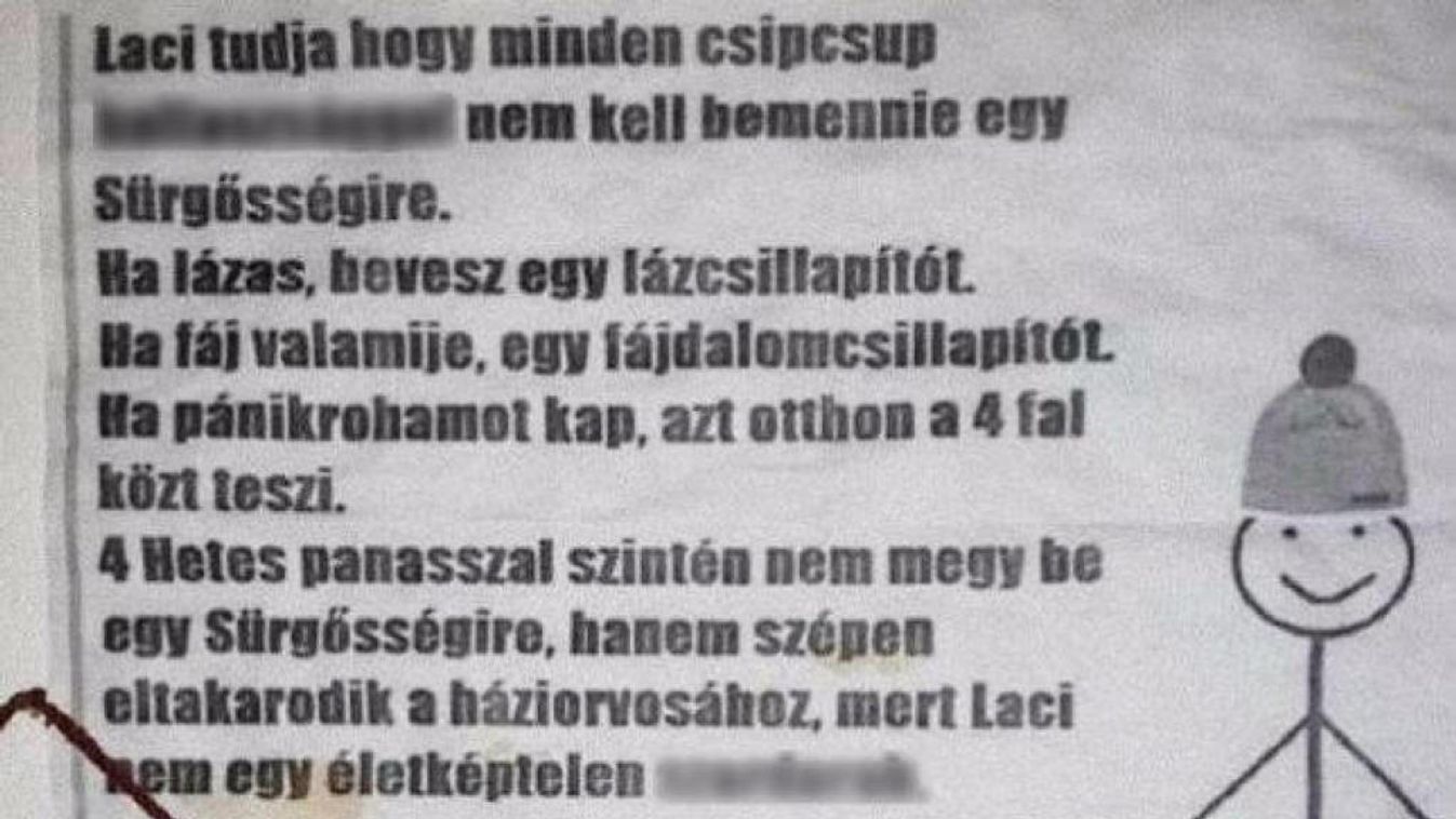 Kiakadt a feol a valós problémára rámutató orvosi felszólításon