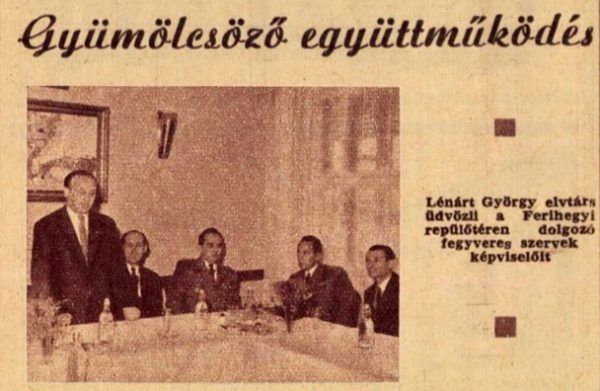 Lénárt Györgyről nehéz fotót találni. Itt a fegyveres testületeket üdvözli a Néphadsereg lapjában / Forrás: A Hazáért, 1963, arcadum.hu