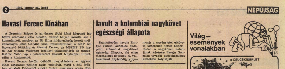 Korabeli cikk a Békés Megyei Népújságból / Forrás: Library.hungaricana.hu