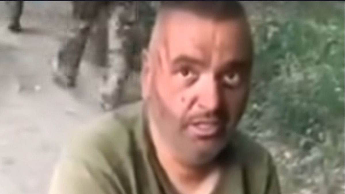 A néhai Sebestyén József, miután megtámadták az ukrán toborzók.