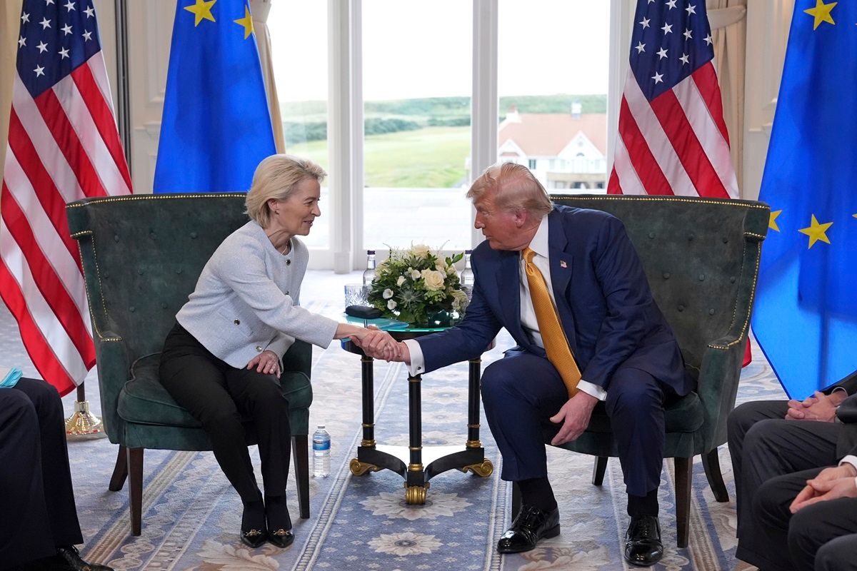 vámháború, VON DER LEYEN, Ursula; TRUMP, Donald