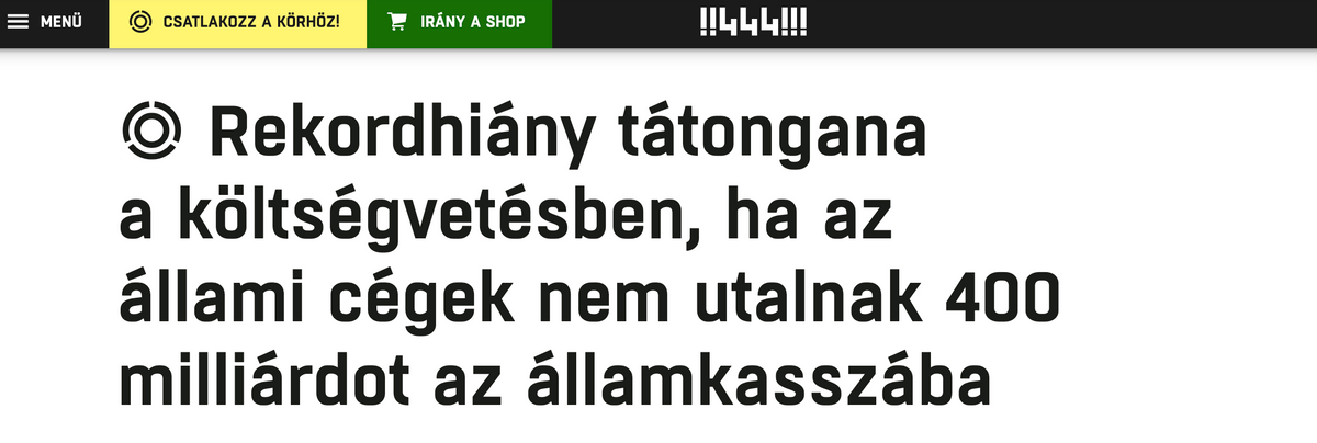 kormányellenes propaganda