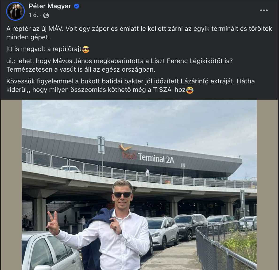 Magyar Péter szerint Lázár tehet a viharról is.