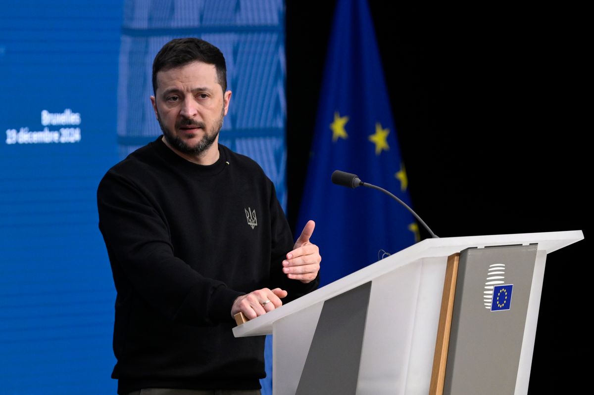 ZELENSZKIJ, Volodimir, ukrán zászló