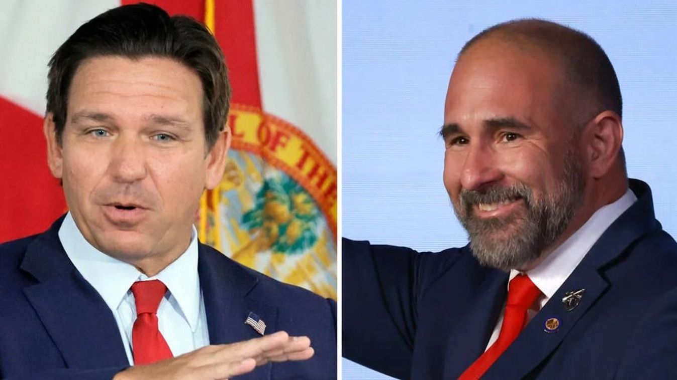 Florida kormányzója, Ron DeSantis és kormányzóhelyettese, Jay Collins. 