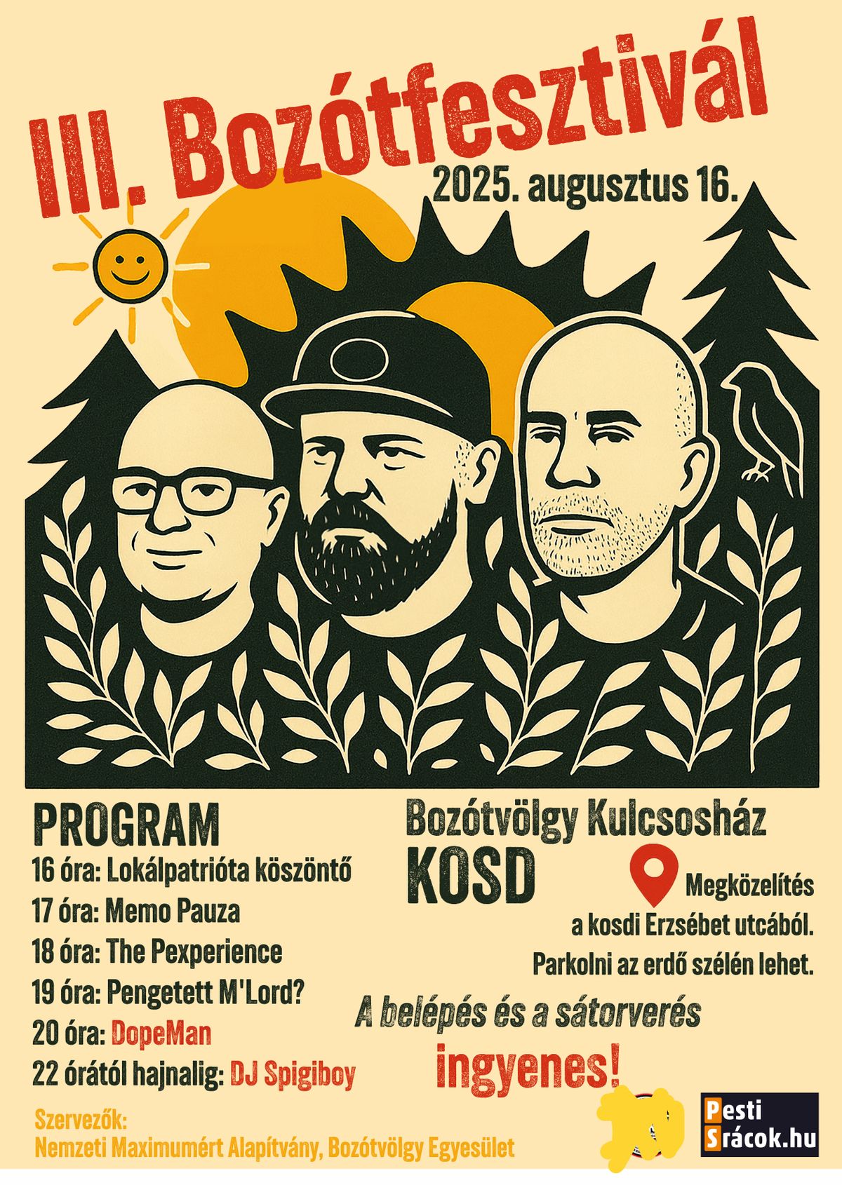 A Bozótfesztivál plakátja